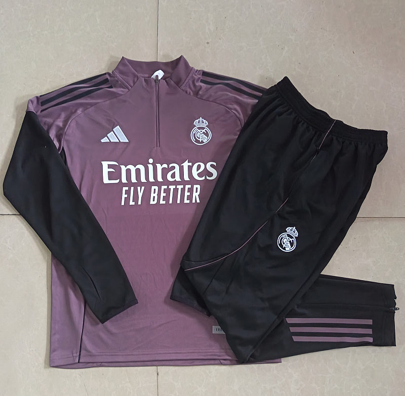 B25151# 2526半拉皇马灰紫-Real 25/26 Real Madri Jersey 2