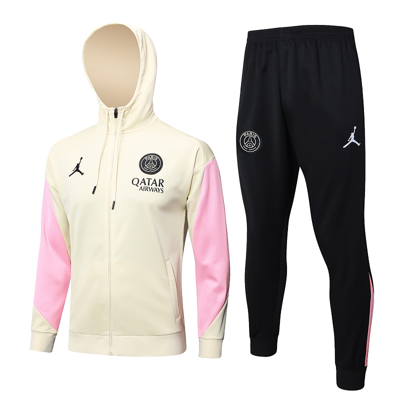 F563# 2425长拉帽子乔丹巴黎杏色-Paris 24/25 Paris Jersey 6