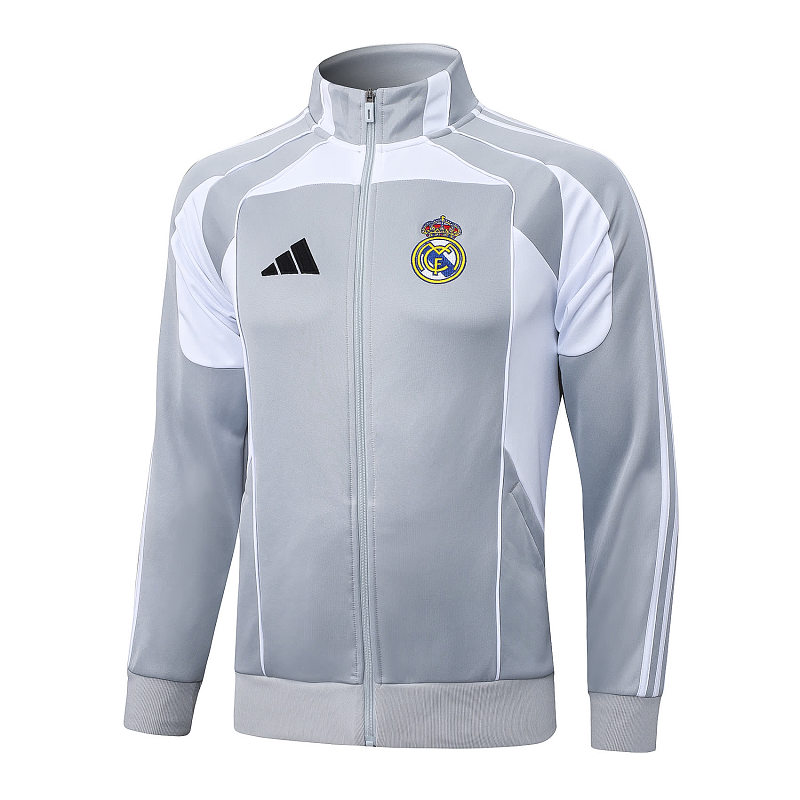 A2596# 2526长拉皇马灰配白-Real 25/26 Real Madri Jersey 5