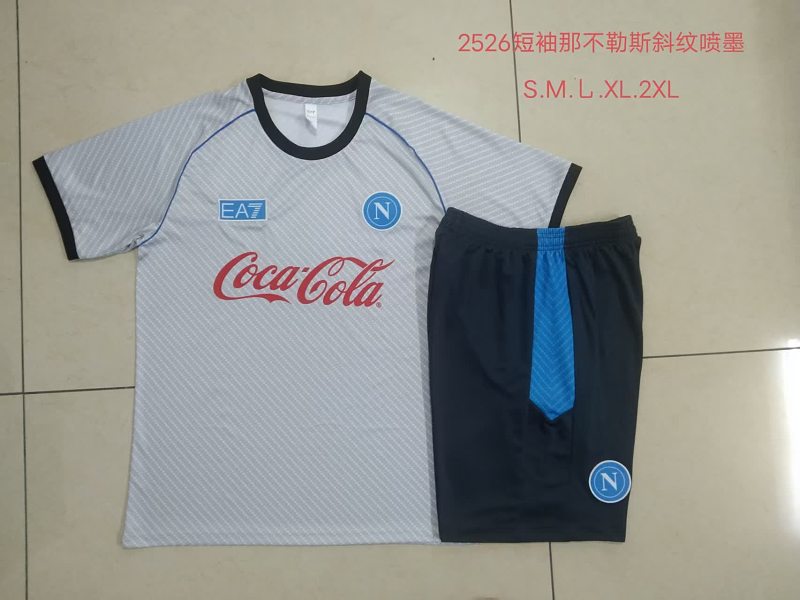 D25181# 2526短袖那不勒斯浅灰喷墨 25/26 Naples Jersey 3