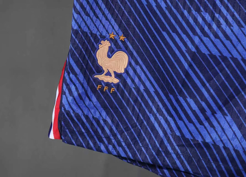 Francia France Home Blue Player Soccer Shorts 5