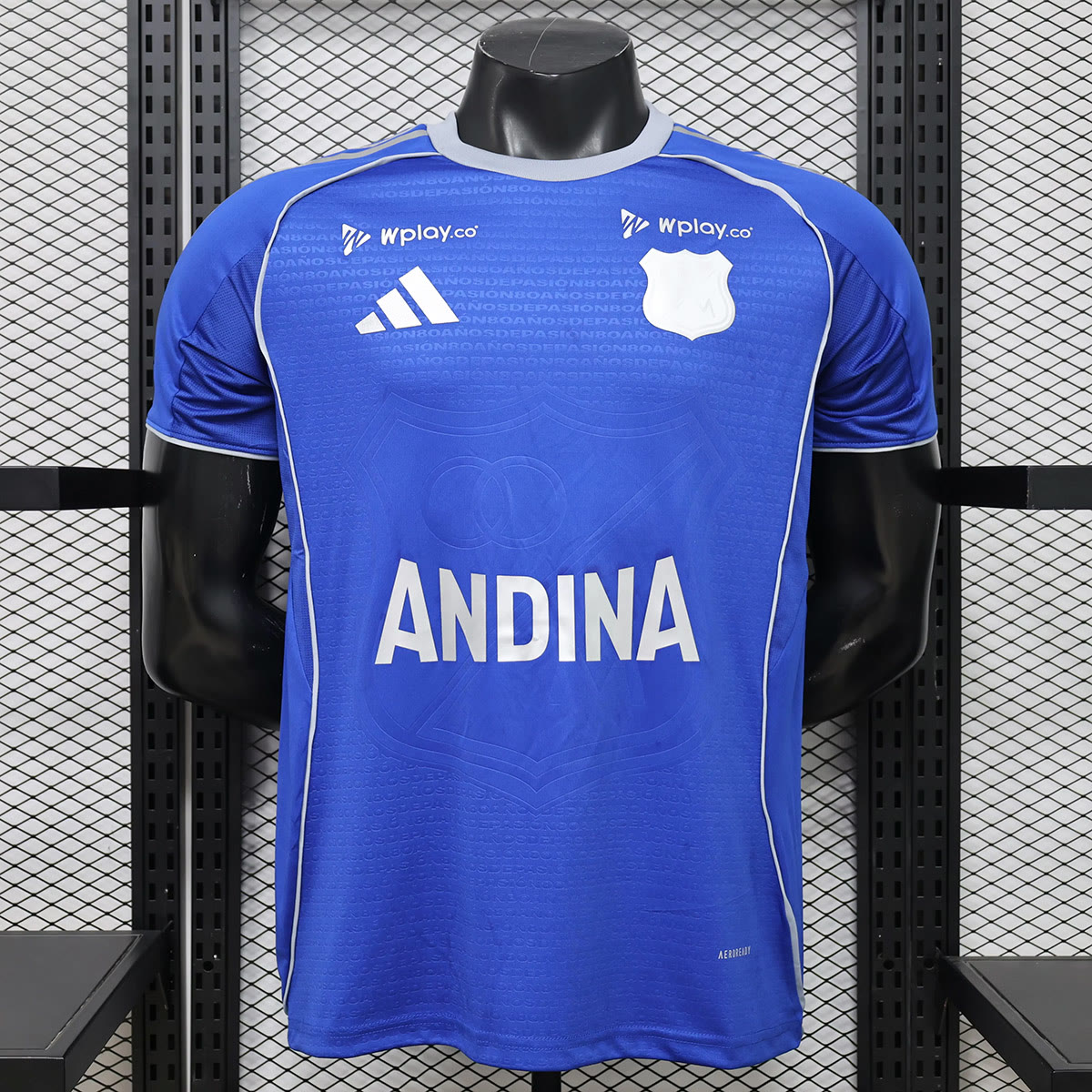 Millonarios Version Millonarios Home Player Version Soccer Jersey 3
