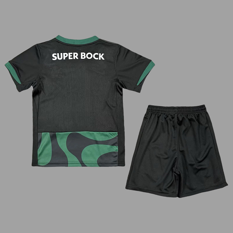 Sporting CP 25/26 Sporting CP Lisbon Away Black Kids Size 16-28 2