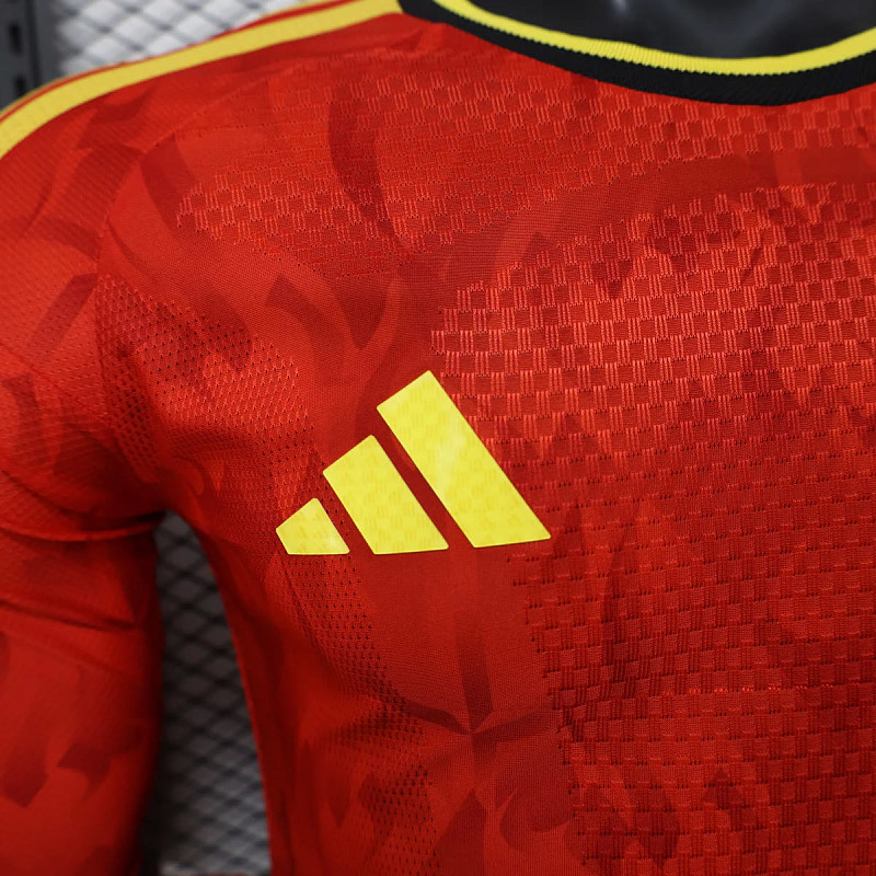 Belgio Belgium Home Long Sleeve Player 8