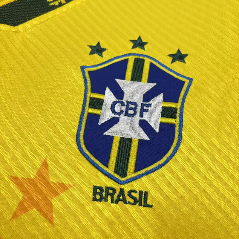 Brasile Brazil Home Long Sleeve Retro 5