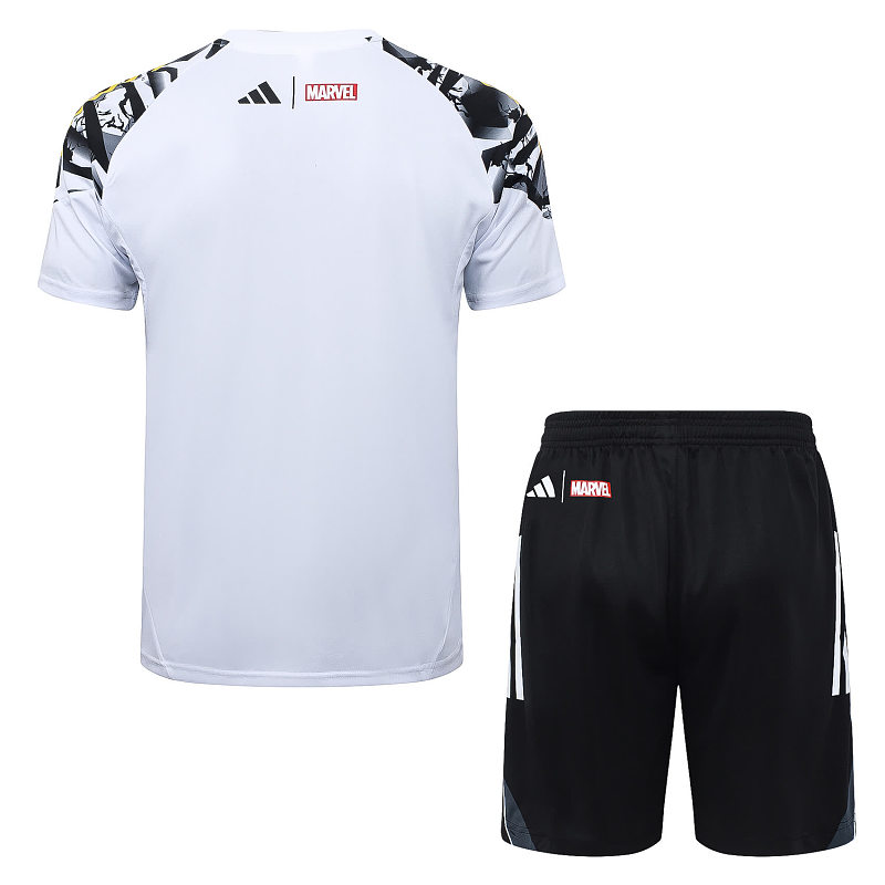 D25274# 2526短袖皇马白色（袖子喷墨）-Real 25/26 Real Madri Jersey 9