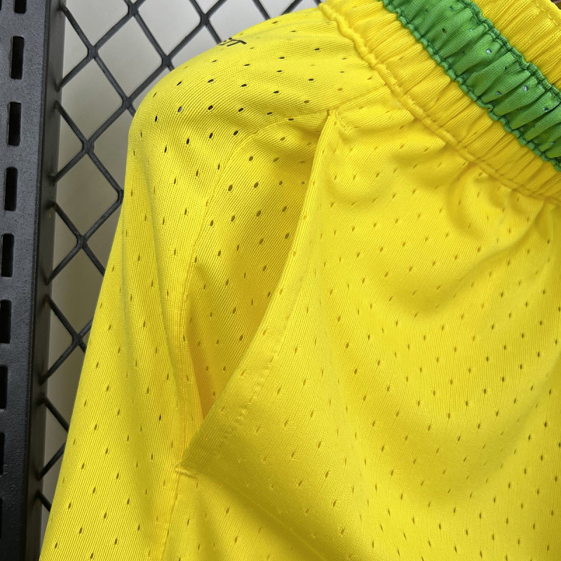 Brasile Brazil Yellow Casual Shorts 5