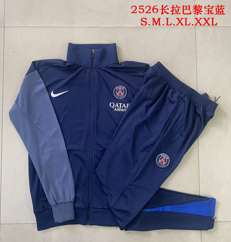 A2592# 2526长拉巴黎宝兰（灰色袖子）-Paris 25/26 Paris Jersey 3