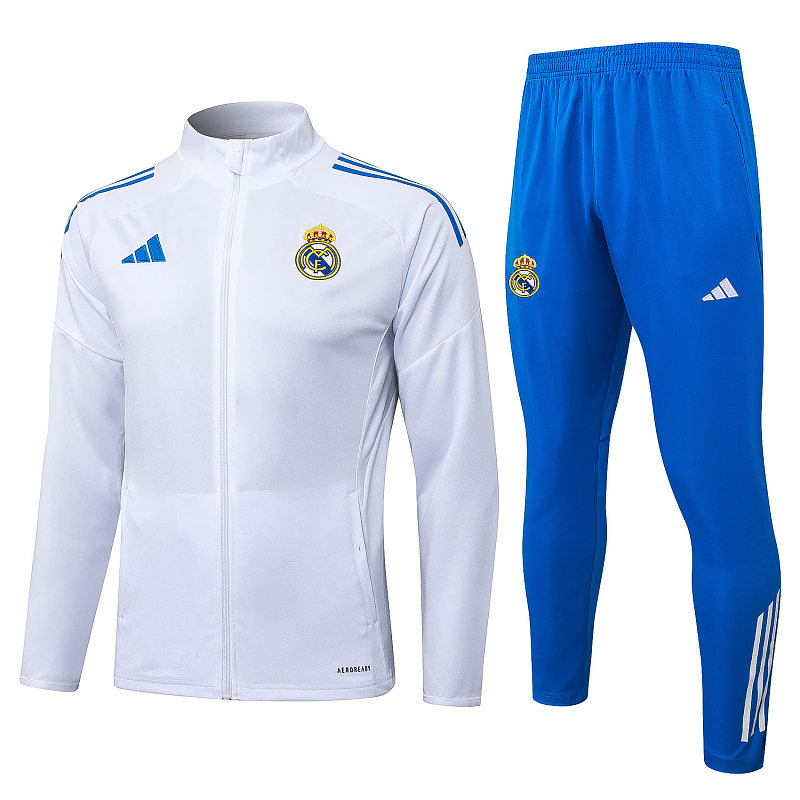 A2577# 2526长拉皇马白色（湖兰三边）-Real 25/26 Real Madri Jersey 6