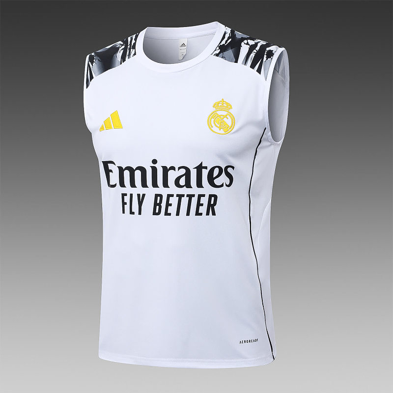 D25276# 2526背心皇马白色（袖子喷墨）-Real 25/26 Real Madri Jersey 4