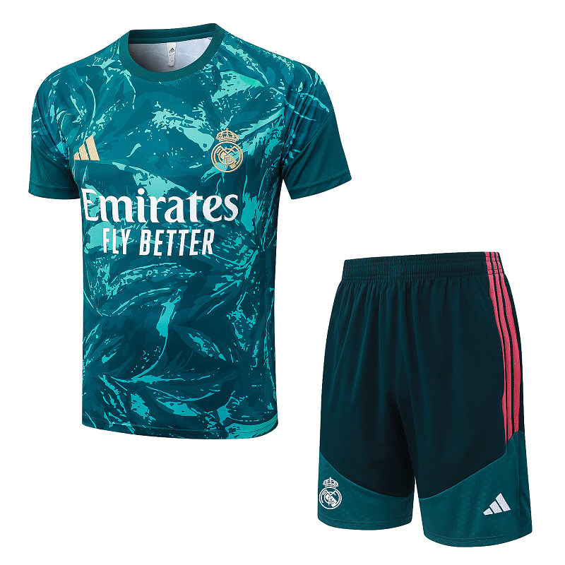 J26032# 2627短袖皇马深绿喷墨-Real 26/27 Real Madri Jersey 6