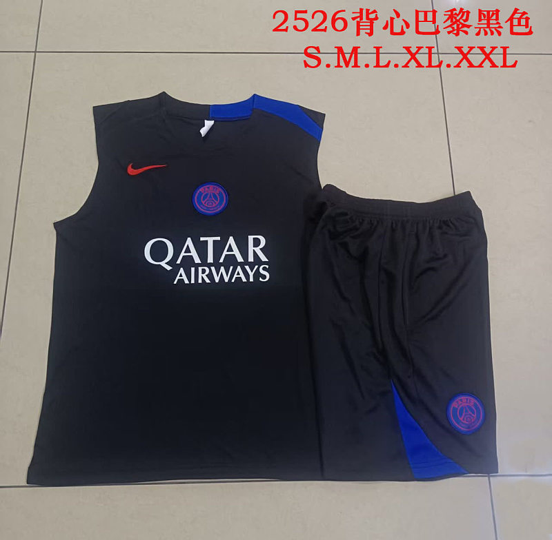 D25239# 2526背心巴黎黑色(T90版)-Paris 25/26 Paris Jersey 3
