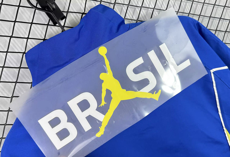 Brasile Brazil Blue Yellow Windbreaker 3