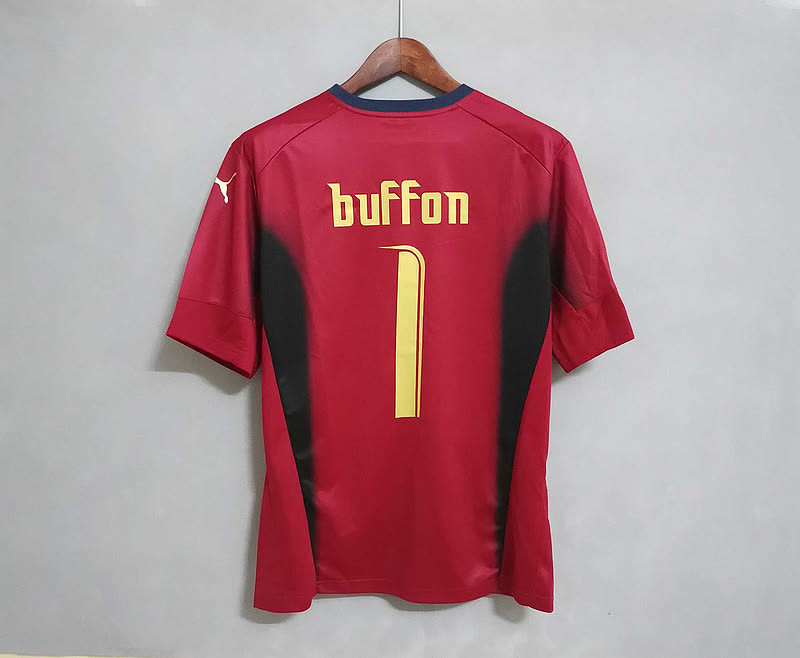 Italia Italy Goalkeeper Red Retro 10