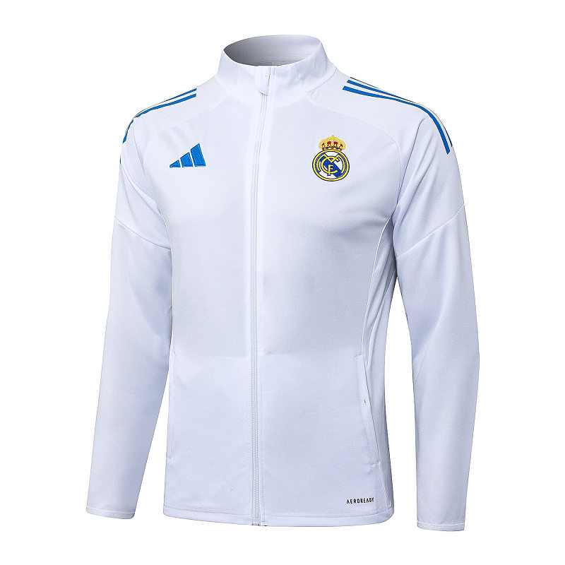 A2577# 2526长拉皇马白色（湖兰三边）-Real 25/26 Real Madri Jersey 5