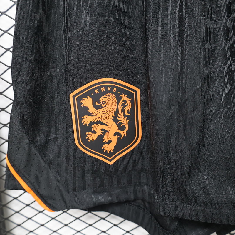 Olanda Netherlands Black Player Soccer Shorts 3