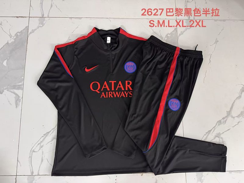 B26061# 2627半拉巴黎黑色（红色配色）-Paris 26/27 Paris Jersey 2