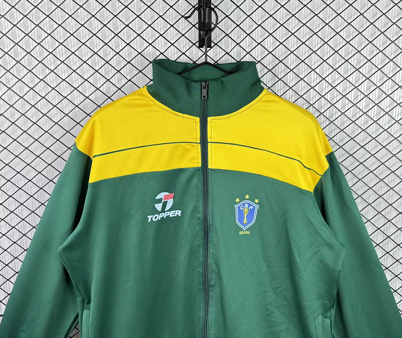 Brasile Brazil Green Yellow Windbreaker 3