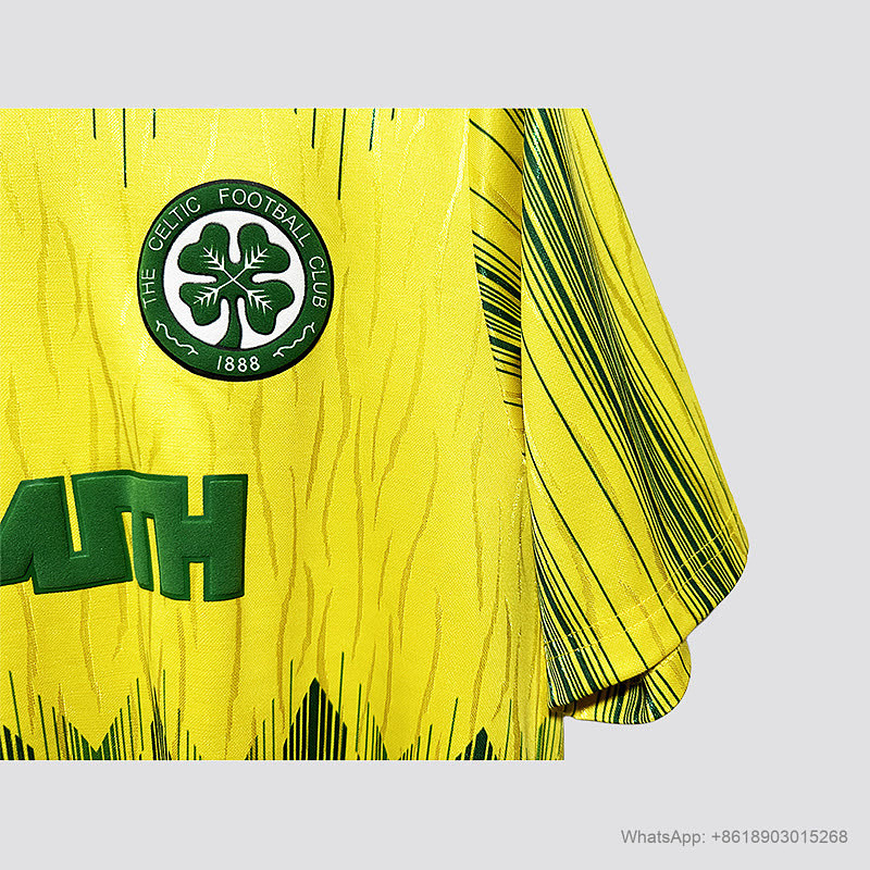 Celtic soccer 89/91 Celtic away retro size S-2XL 5