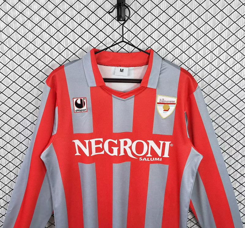 Cremonese 95/96 US Cremonese Home Long Sleeve Retro 3
