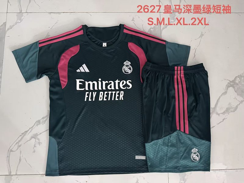 J26034# 2627短袖皇马深墨绿-Real 26/27 Real Madri Jersey 2