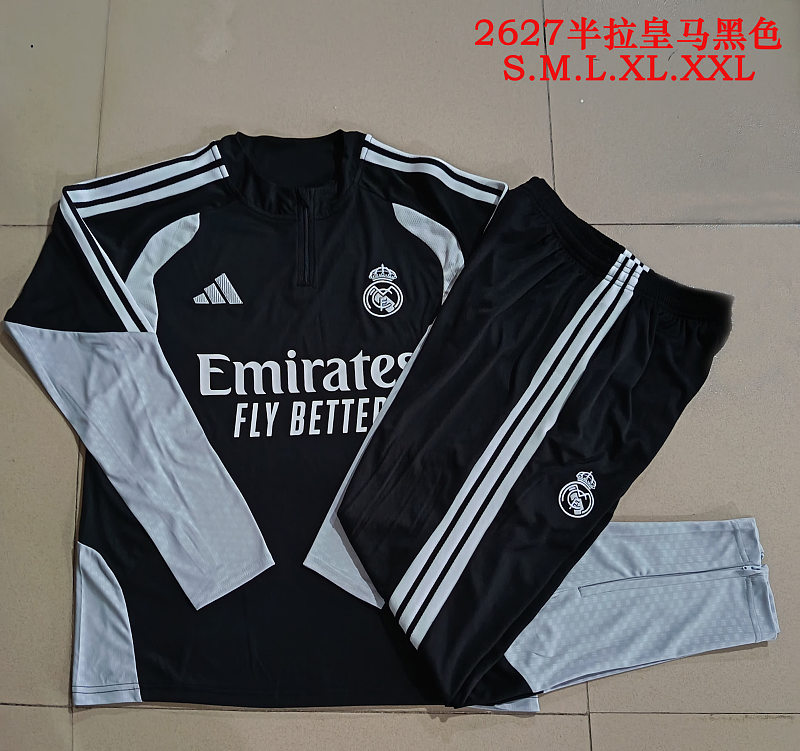 B26013# 2627半拉皇马黑色-Real 26/27 Real Madri Jersey 3