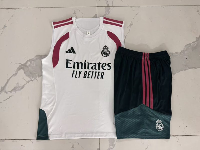 D26034# 2627背心皇马白色（玫红配色）-Real 26/27 Real Madri Jersey 3