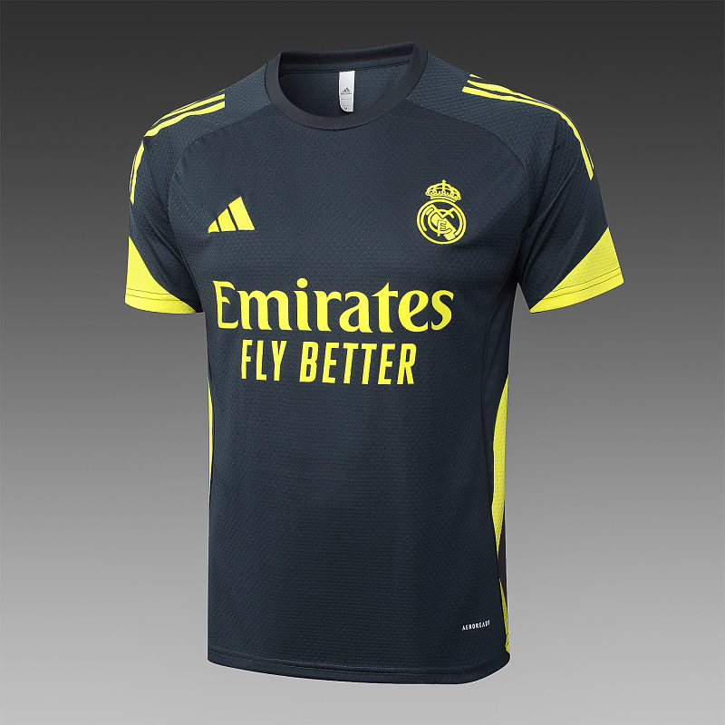 D25198# 2526短袖皇马深灰（配黄色）-Real 25/26 Real Madri Jersey 4