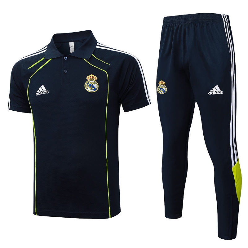 C2554# 2526POLO皇马上青复古版（绿色夹边）-Real Real Madri Jersey 6