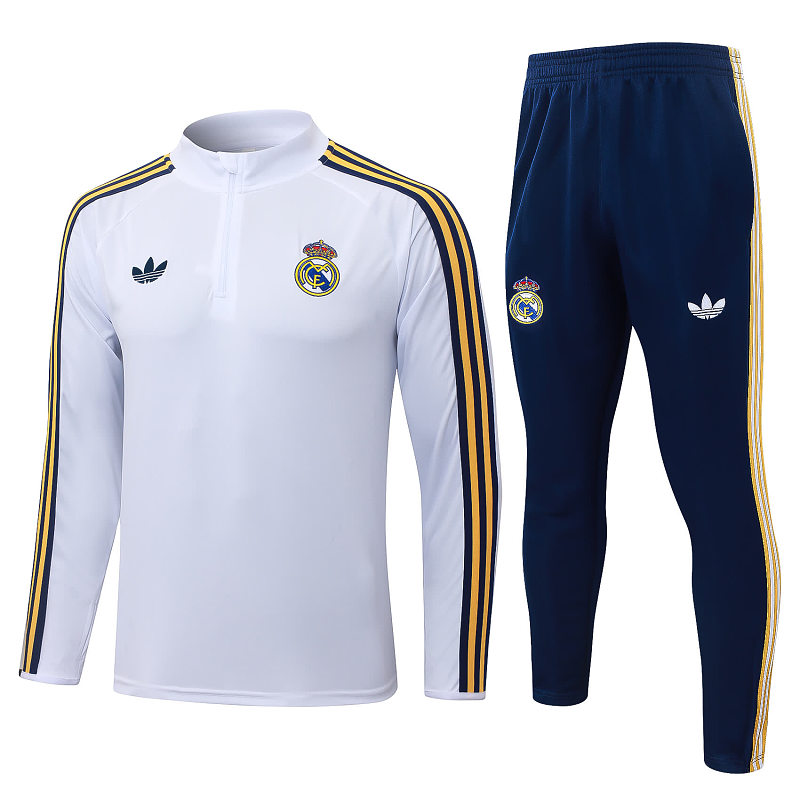 B26039# 2627半拉皇马白色（黄色织带）-Real 26/27 Real Madri Jersey 6