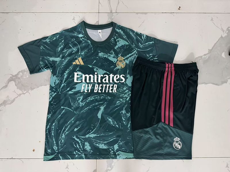 J26032# 2627短袖皇马深绿喷墨-Real 26/27 Real Madri Jersey 3