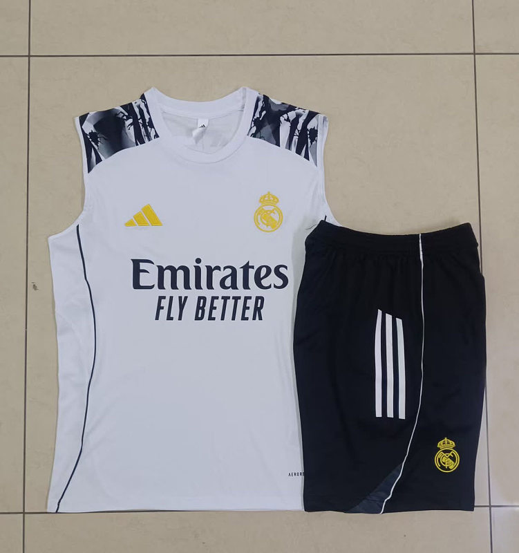 D25276# 2526背心皇马白色（袖子喷墨）-Real 25/26 Real Madri Jersey 2