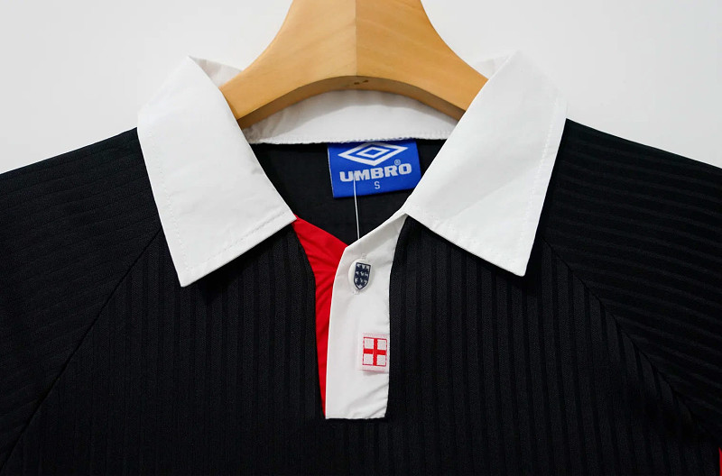 Inghilterra England Black Retro 8