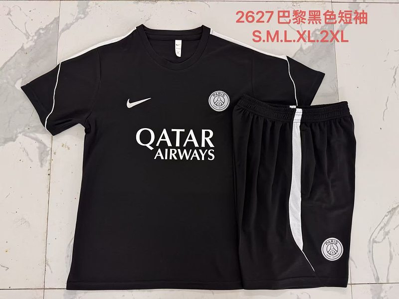 J26024# 2627短袖巴黎黑色-Paris 26/27 Paris Jersey 2