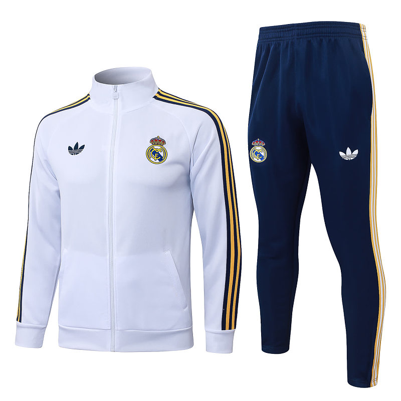 A26036# 2627长拉皇马白色（三叶草）-Real 26/27 Real Madri Jersey 6