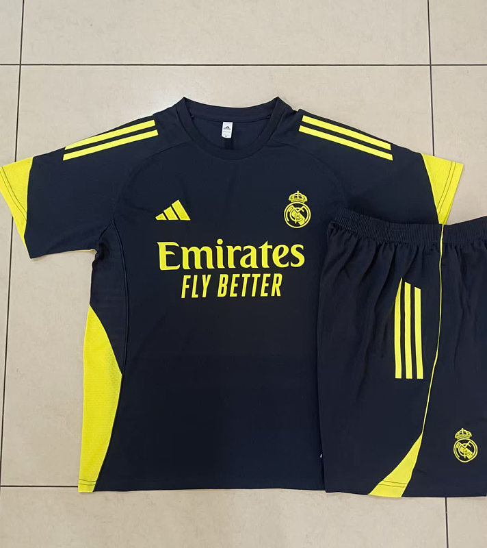 D25198# 2526短袖皇马深灰（配黄色）-Real 25/26 Real Madri Jersey 2