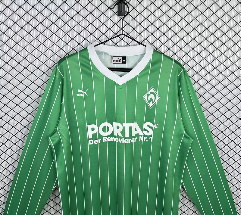 Werder Bremen 87/89 Werder Bremen Away Long Sleeve Retro 5