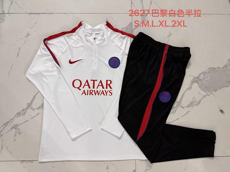 B26053# 2627半拉巴黎白色（红色配色）-Paris 26/27 Paris Jersey 2