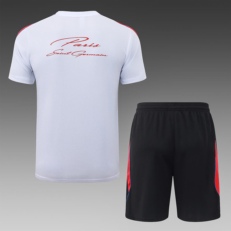 J26034# 2627短袖巴黎白色（配红色）-Paris 26/27 Paris Jersey 9