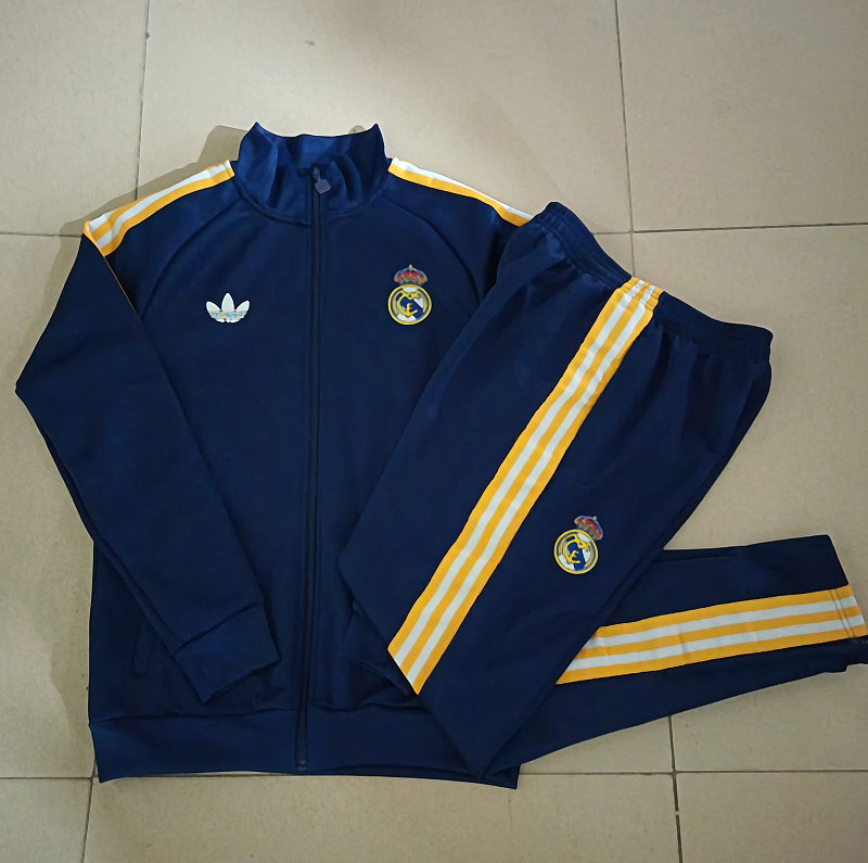 E26035# 2627长拉皇马深宝兰童装-Real 26/27 Real Madri Jersey 2