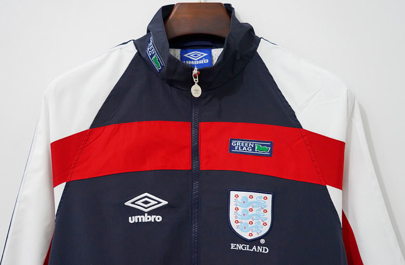 Inghilterra England Blue Red White Retro Windbreaker 7