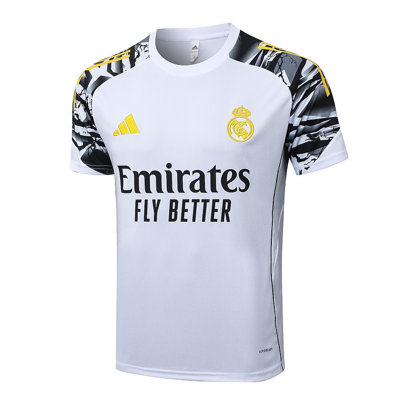 D25274# 2526短袖皇马白色（袖子喷墨）-Real 25/26 Real Madri Jersey 5