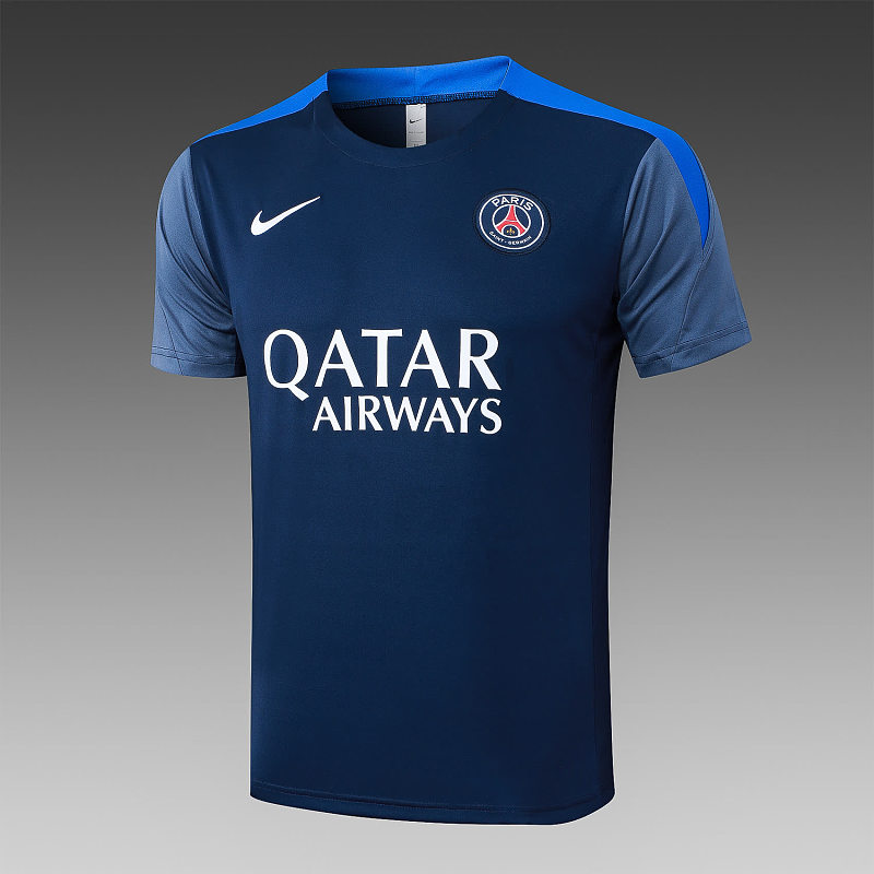 D25175# 2526短袖巴黎宝蓝（肩部彩兰）-Paris 25/26 Paris Jersey 4