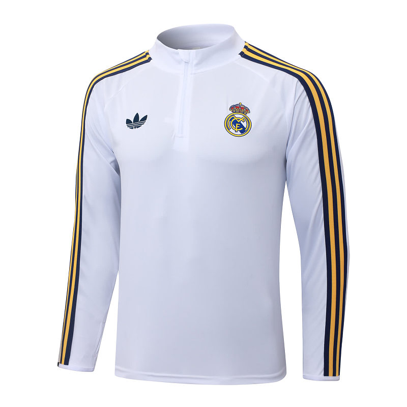 B26039# 2627半拉皇马白色（黄色织带）-Real 26/27 Real Madri Jersey 5