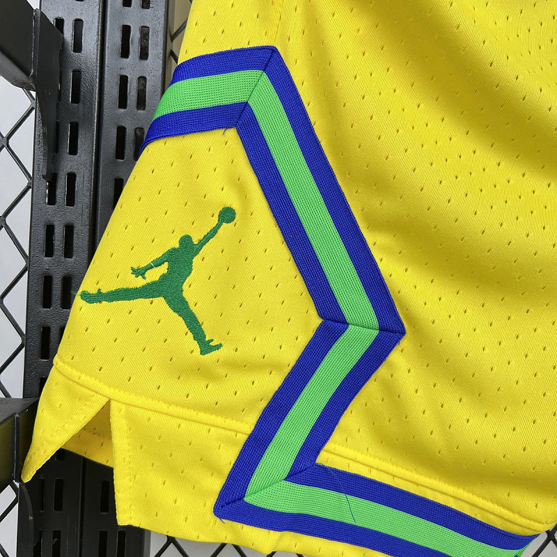 Brasile Brazil Yellow Casual Shorts 6