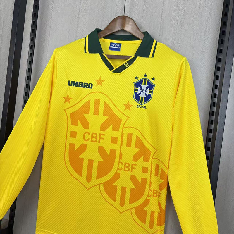 Brasile Brazil Home Long Sleeve Retro 9