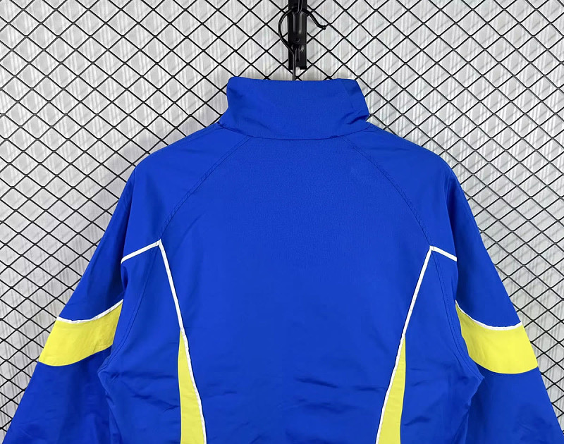 Brasile Brazil Blue Yellow Windbreaker 4