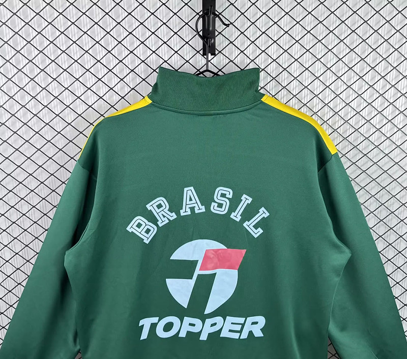 Brasile Brazil Green Yellow Windbreaker 4