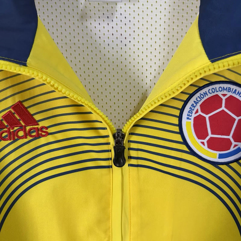 Colombia Colombia Retro Yellow Blue Windbreaker 4