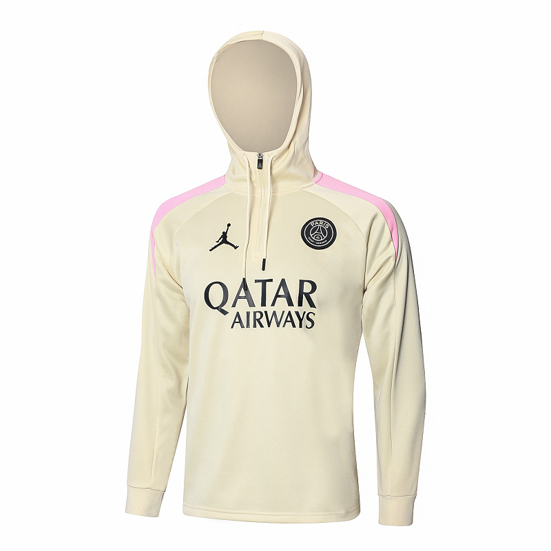 F564# 2425半拉帽子乔丹巴黎杏色-Paris 24/25 Paris Jersey 5